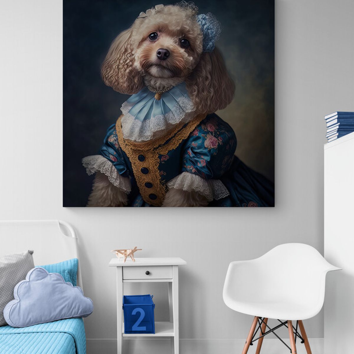 TAYRONA STORE - Cuadro En Lienzo Para Habitaciones Perro 291 50x50cm