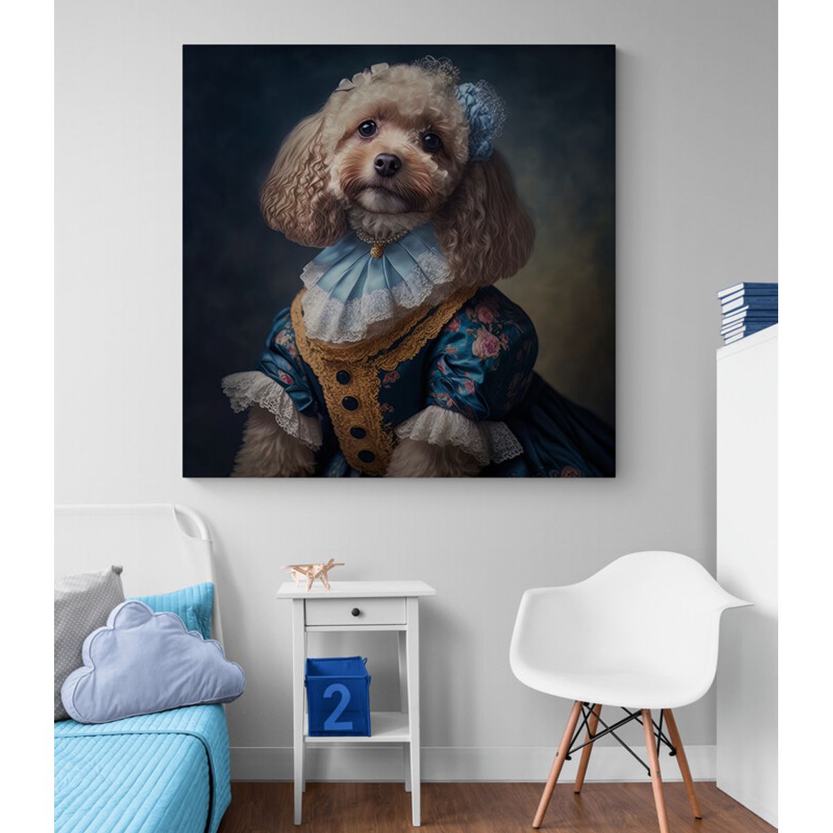 TAYRONA STORE - Cuadro En Lienzo Para Habitaciones Perro 291 50x50cm