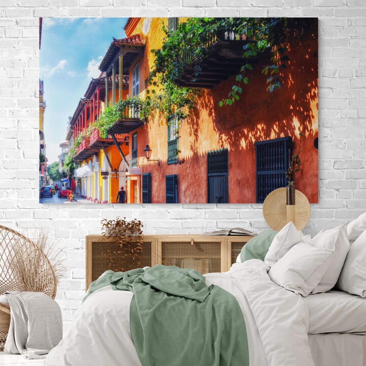 TAYRONA STORE - Cuadro En Lienzo Para Habitaciones Cartagena 020 70x50cm