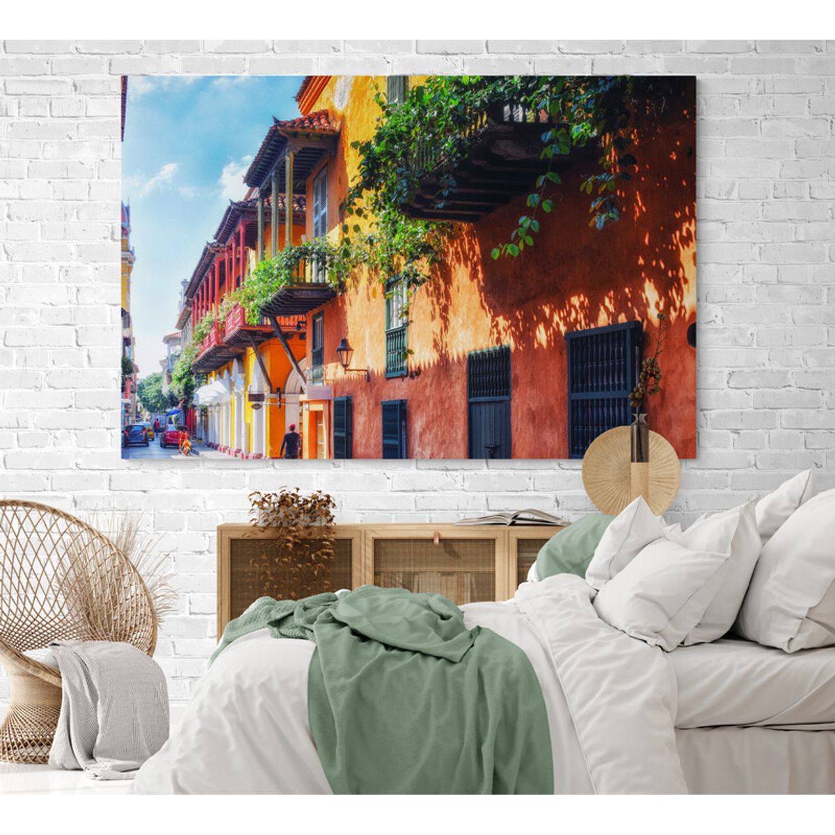 TAYRONA STORE - Cuadro En Lienzo Para Habitaciones Cartagena 020 70x50cm