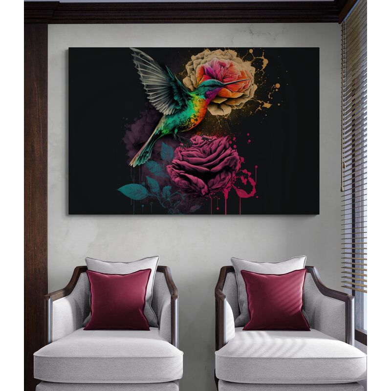 TAYRONA STORE - Cuadro En Lienzo Para Habitaciones Colibri 146 150x100cm