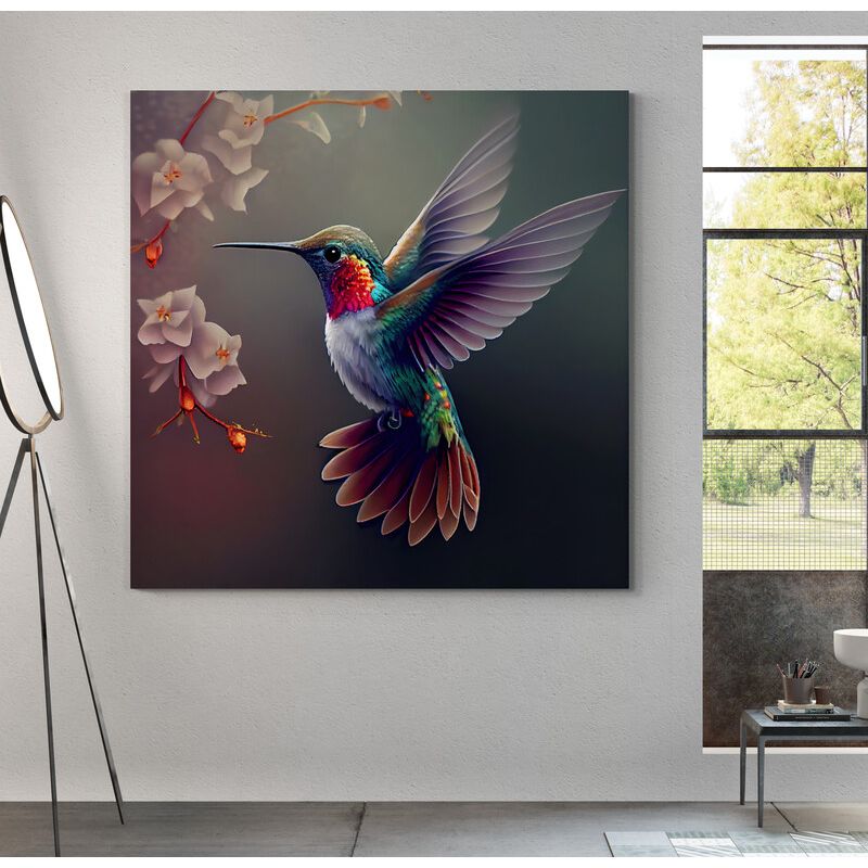 TAYRONA STORE - Cuadro En Lienzo Para Habitaciones Colibri 152 60x60cm