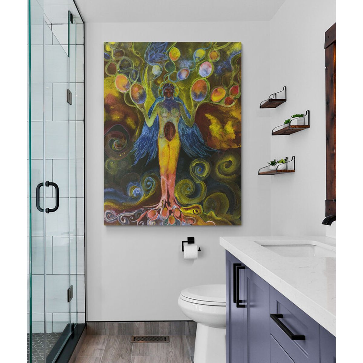 TAYRONA STORE - Cuadro Lienzo Para Habitaciones Arbol De La Vida 032 60x80cm
