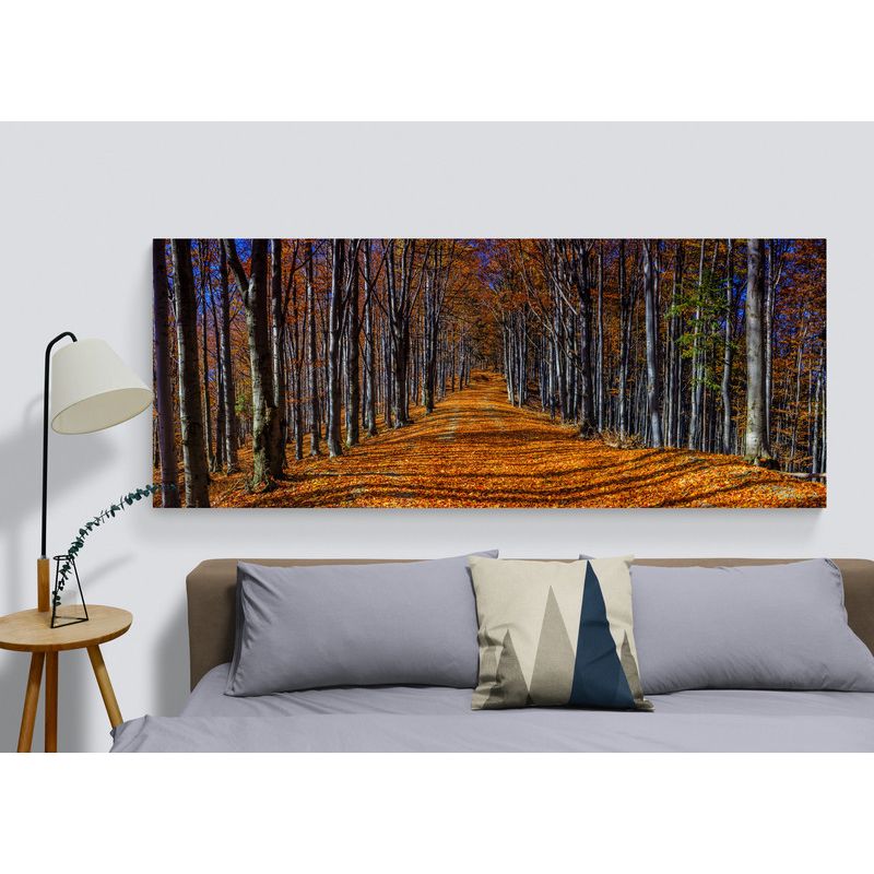 TAYRONA STORE - Cuadro Lienzo Para Habitaciones Camino Bosque 009 100x40cm