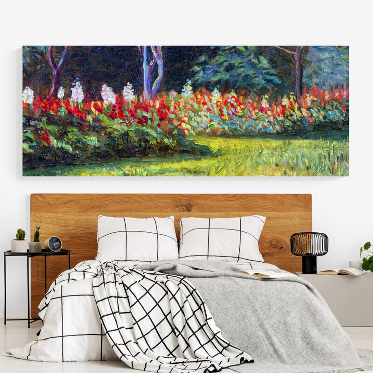 TAYRONA STORE - Cuadro En Lienzo Para Habitaciones Pintra Flores 387 175x70cm