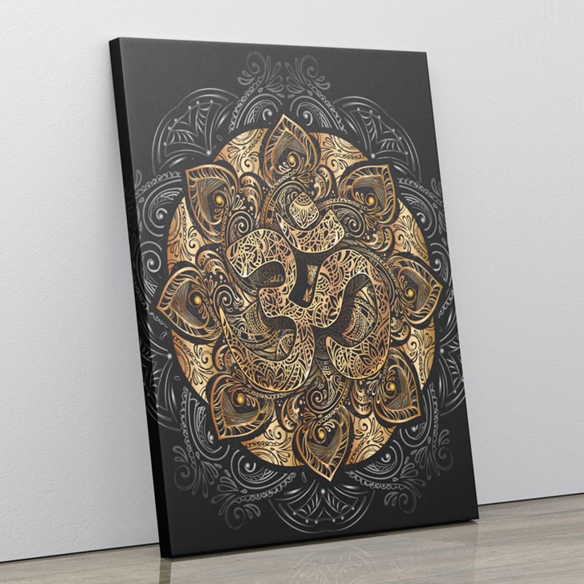 TAYRONA STORE - Cuadro En Lienzo Para Habitaciones Simmbolo Om 07 100x135cm