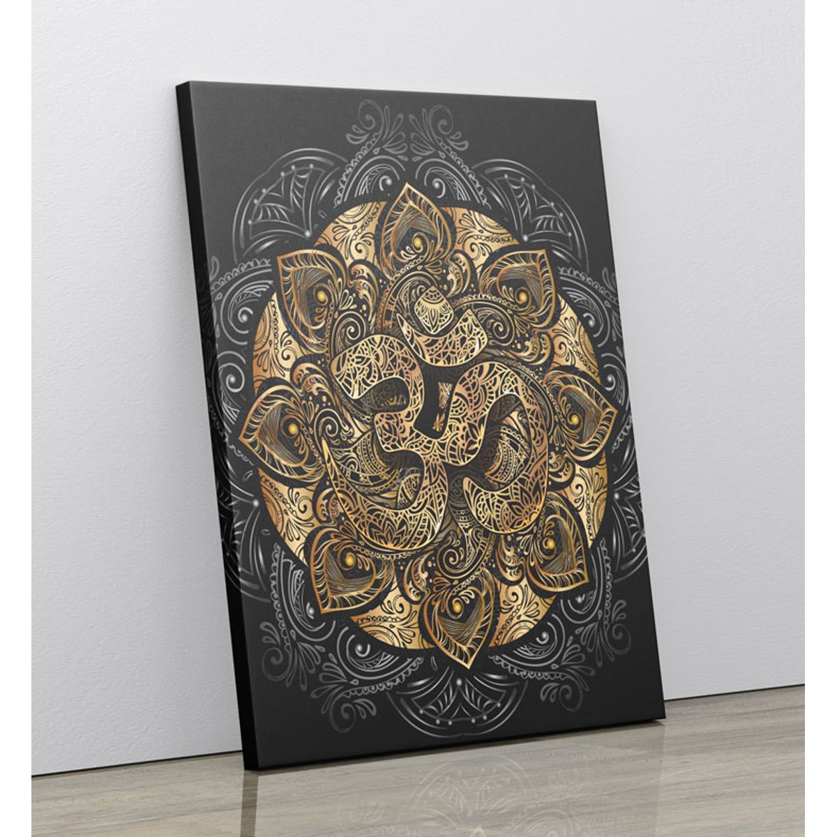 TAYRONA STORE - Cuadro En Lienzo Para Habitaciones Simmbolo Om 07 100x135cm