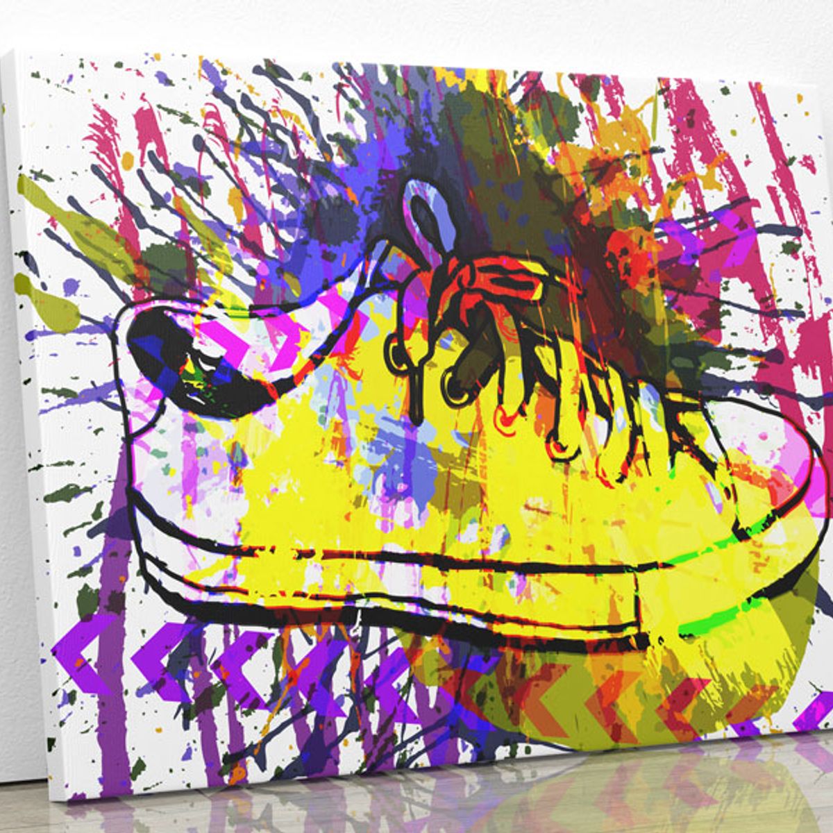 TAYRONA STORE - Cuadro En Lienzo Para Habitaciones Tenis Pintura 75x60cm