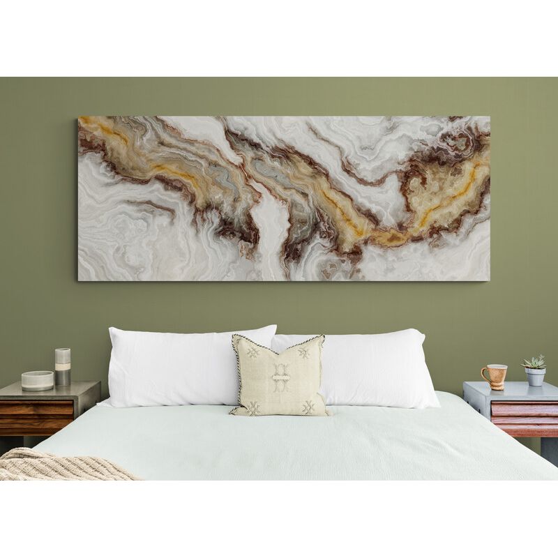 TAYRONA STORE - Cuadro En Lienzo Para Habitaciones Marmol Textura 45 100x40cm