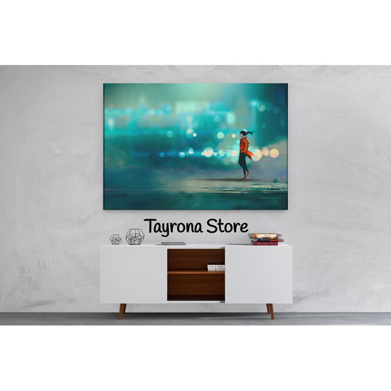 TAYRONA STORE - Cuadro En Lienzo Para Habitaciones Fantasía 17 70x50cm