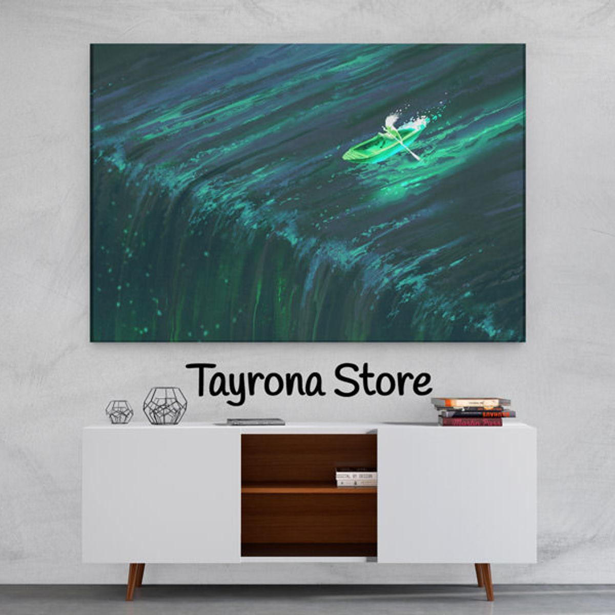 TAYRONA STORE - Cuadro En Lienzo Para Habitaciones Fantasía 25 120x80cm