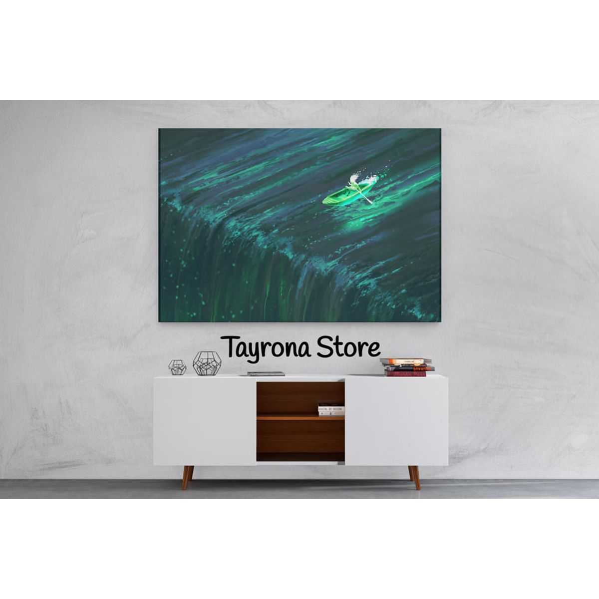 TAYRONA STORE - Cuadro En Lienzo Para Habitaciones Fantasía 25 120x80cm
