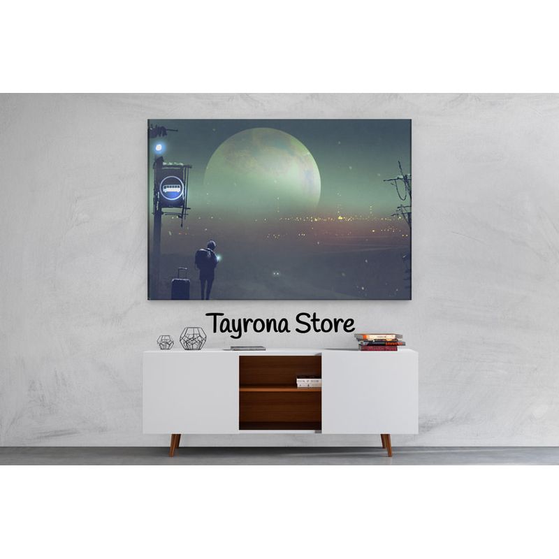 TAYRONA STORE - Cuadro En Lienzo Para Habitaciones Fantasía 53 50x35cm