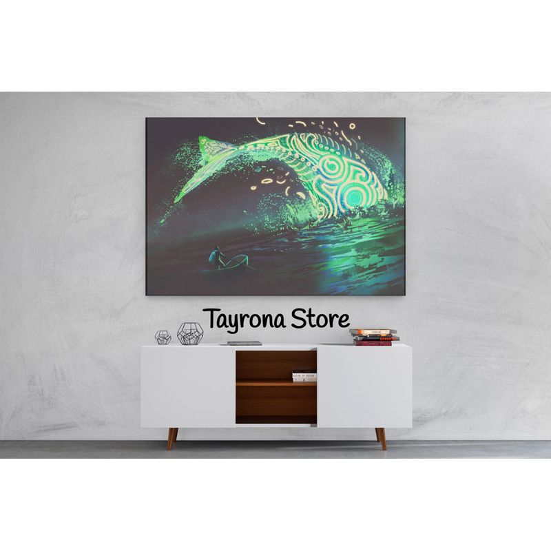TAYRONA STORE - Cuadro En Lienzo Para Habitaciones Fantasía 55 50x35cm