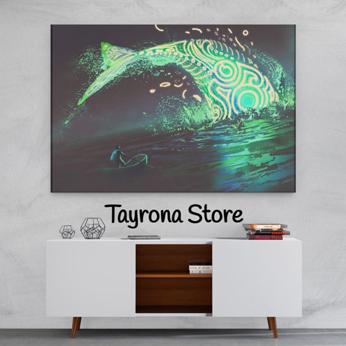 TAYRONA STORE - Cuadro En Lienzo Para Habitaciones Fantasía 55 150x100cm