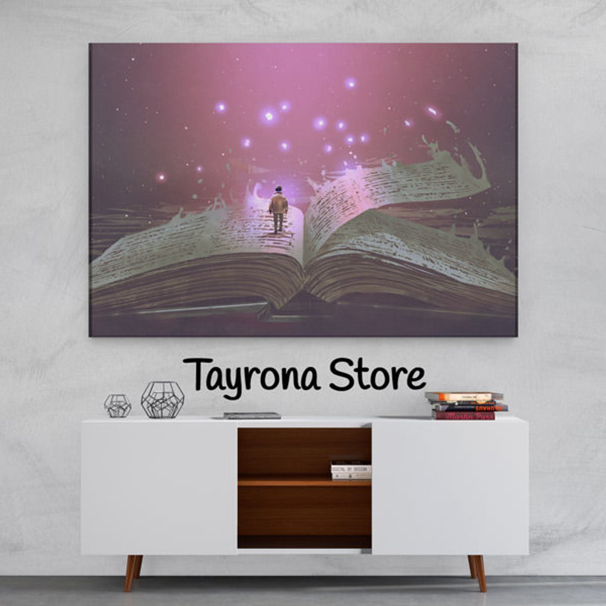 TAYRONA STORE - Cuadro En Lienzo Para Habitaciones Fantasía 67 150x100cm
