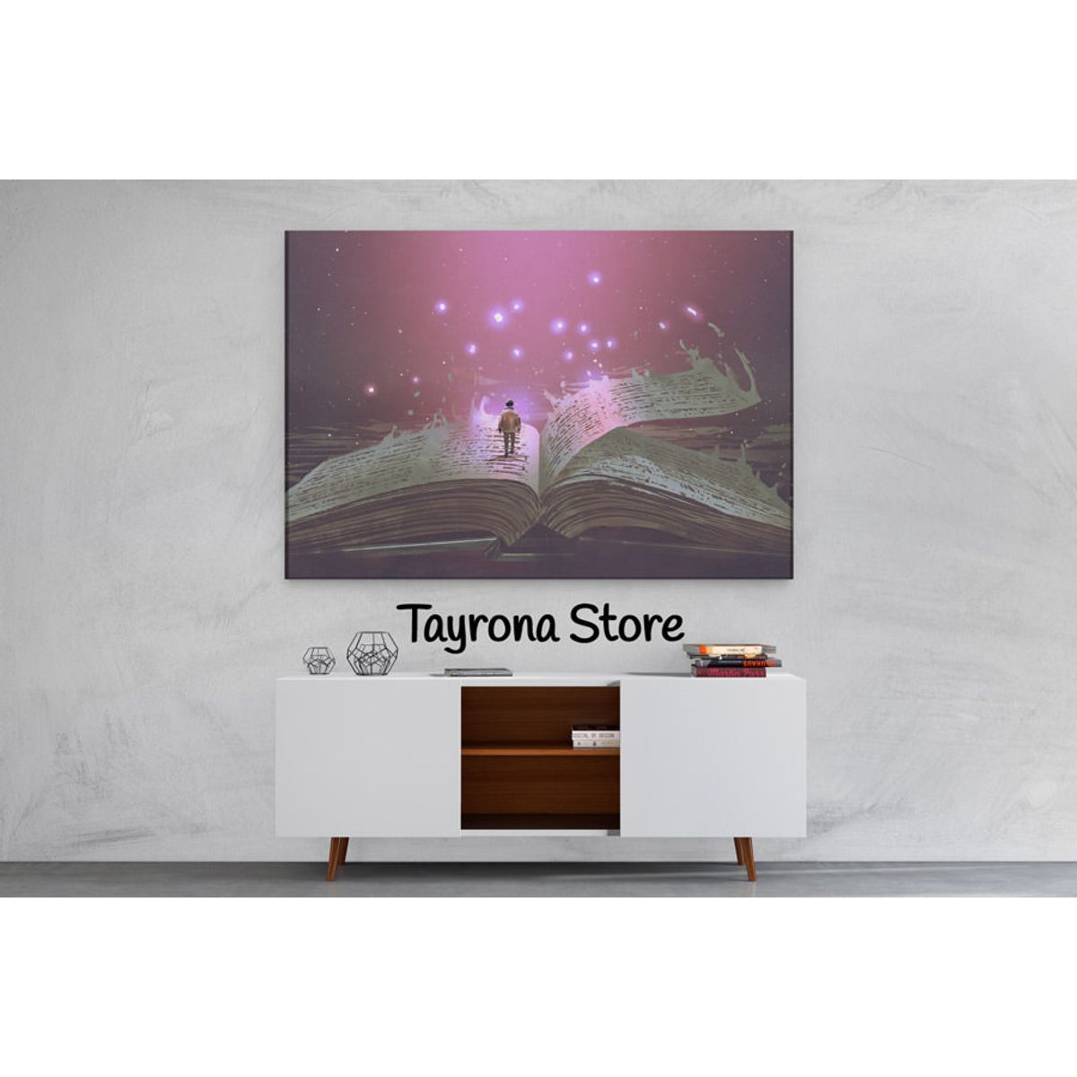 TAYRONA STORE - Cuadro En Lienzo Para Habitaciones Fantasía 67 150x100cm