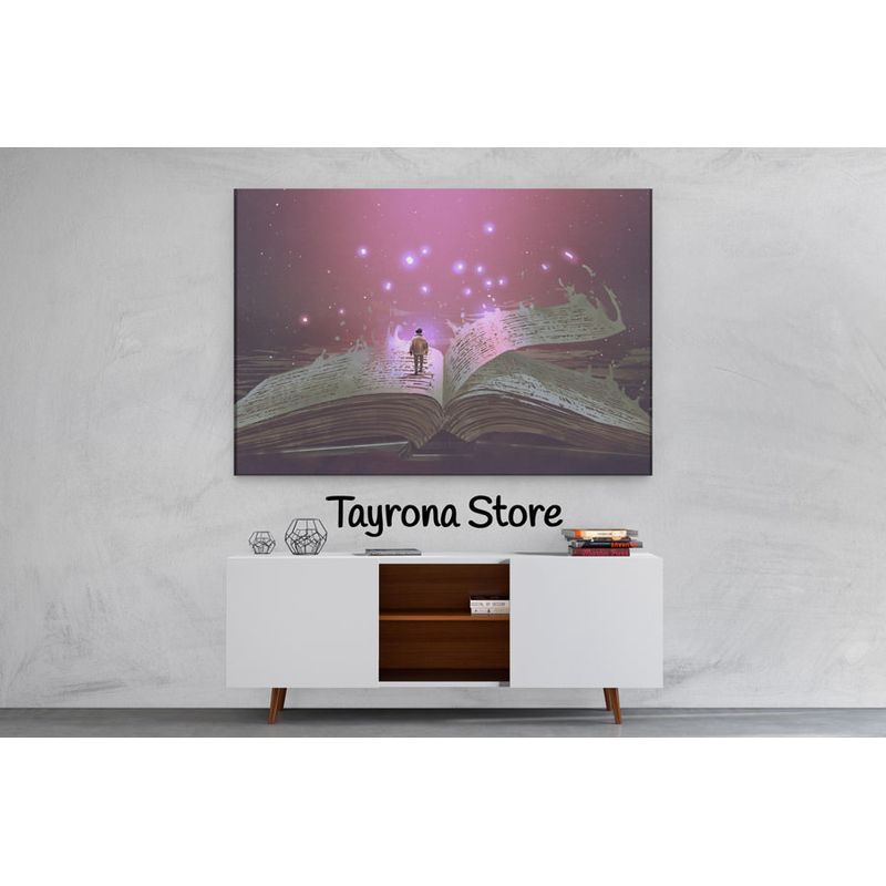TAYRONA STORE - Cuadro En Lienzo Para Habitaciones Fantasía 67 150x100cm