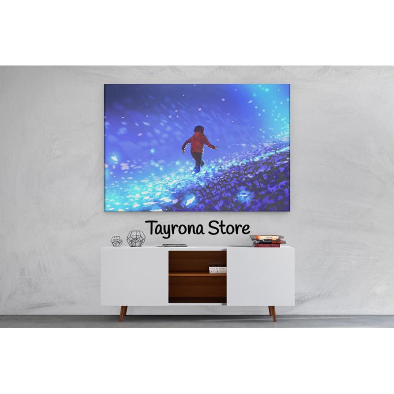 TAYRONA STORE - Cuadro En Lienzo Para Habitaciones Fantasía 71 50x35cm