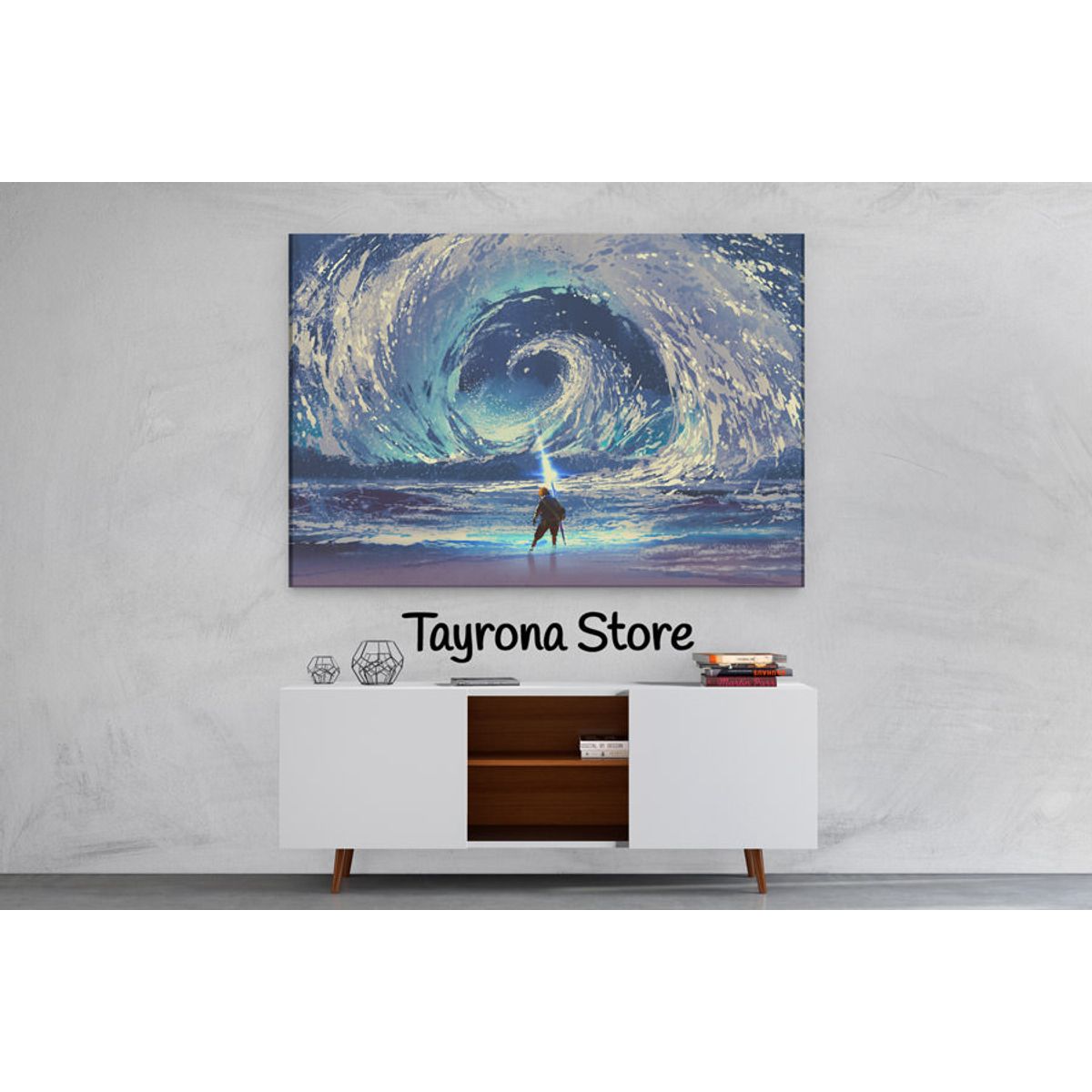 TAYRONA STORE - Cuadro En Lienzo Para Habitaciones Fantasía 73 50x35cm