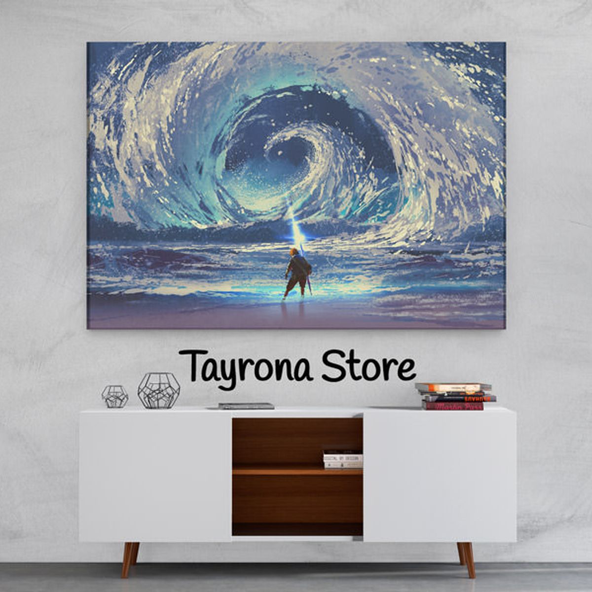 TAYRONA STORE - Cuadro En Lienzo Para Habitaciones Fantasía 73 120x80cm