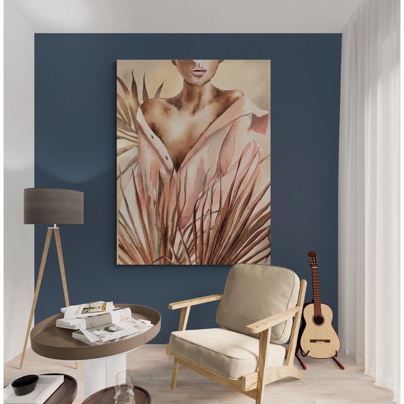 TAYRONA STORE - Cuadro En Lienzo Para Habitaciones Pintura Mujer 204 75x100cm