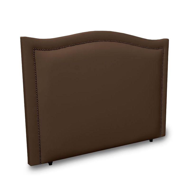 MAGIC CLASS - CABECERO CURVO CON ESTOPEROL AL CENTRO160X130 ECOCUERO CAFÉ