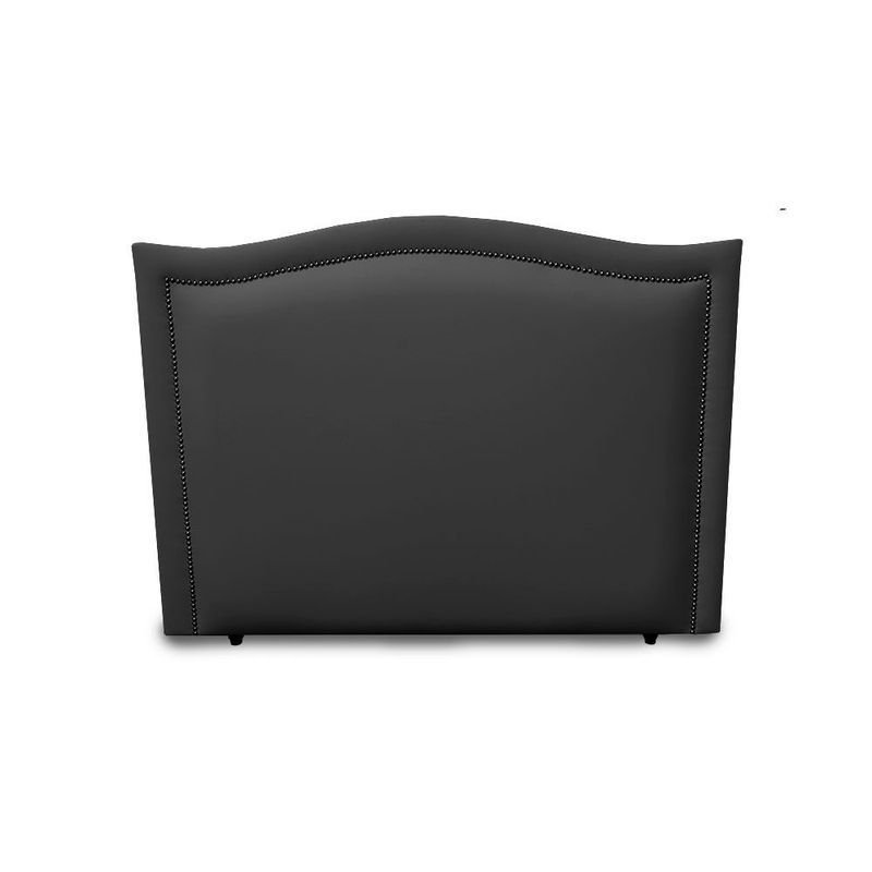 MAGIC CLASS - CABECERO CURVO CON ESTOPEROL AL CENTRO160X130 ECOCUERO NEGRO