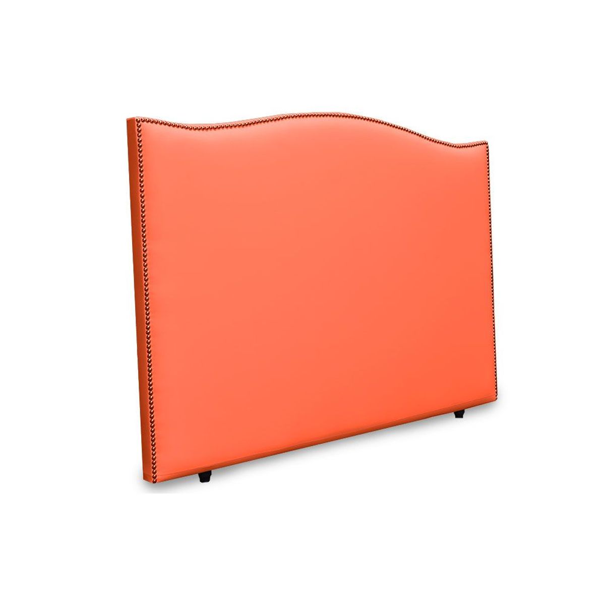 MAGIC CLASS - CABECERO CURVO CON ESTOPEROL120X130 ECOCUERO NARANJA