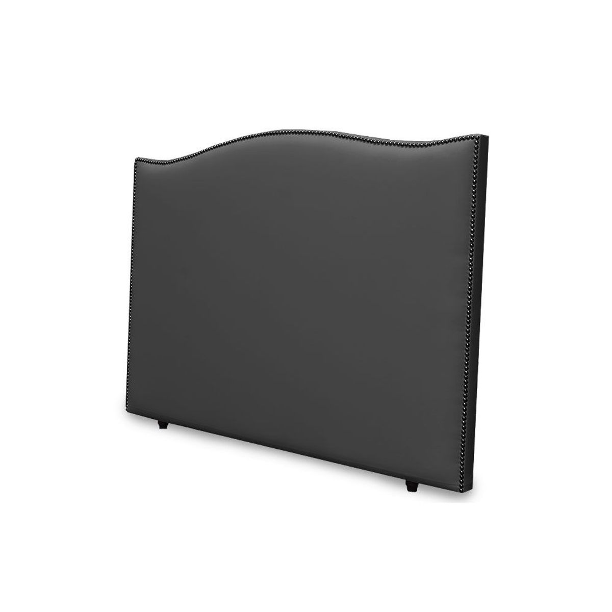 MAGIC CLASS - CABECERO CURVO CON ESTOPEROL140X130 MICROFIBRA NEGRO