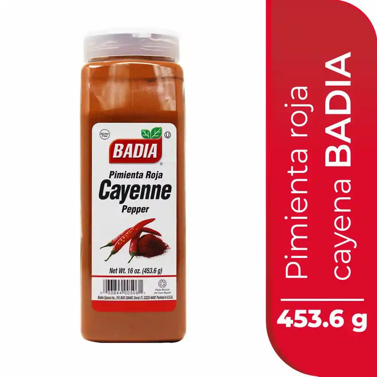 BADIA - Pimienta Roja Cayenne Badia X 453g