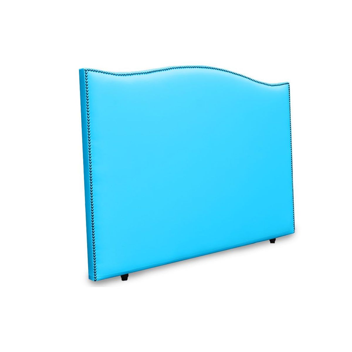 MAGIC CLASS - CABECERO CURVO CON ESTOPEROL200X130 ECOCUERO AZUL