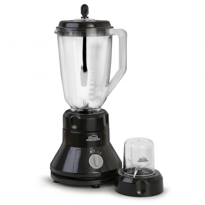 HOME ELEMENTS - Licuadora 2816 Negra 500 W Home Elements