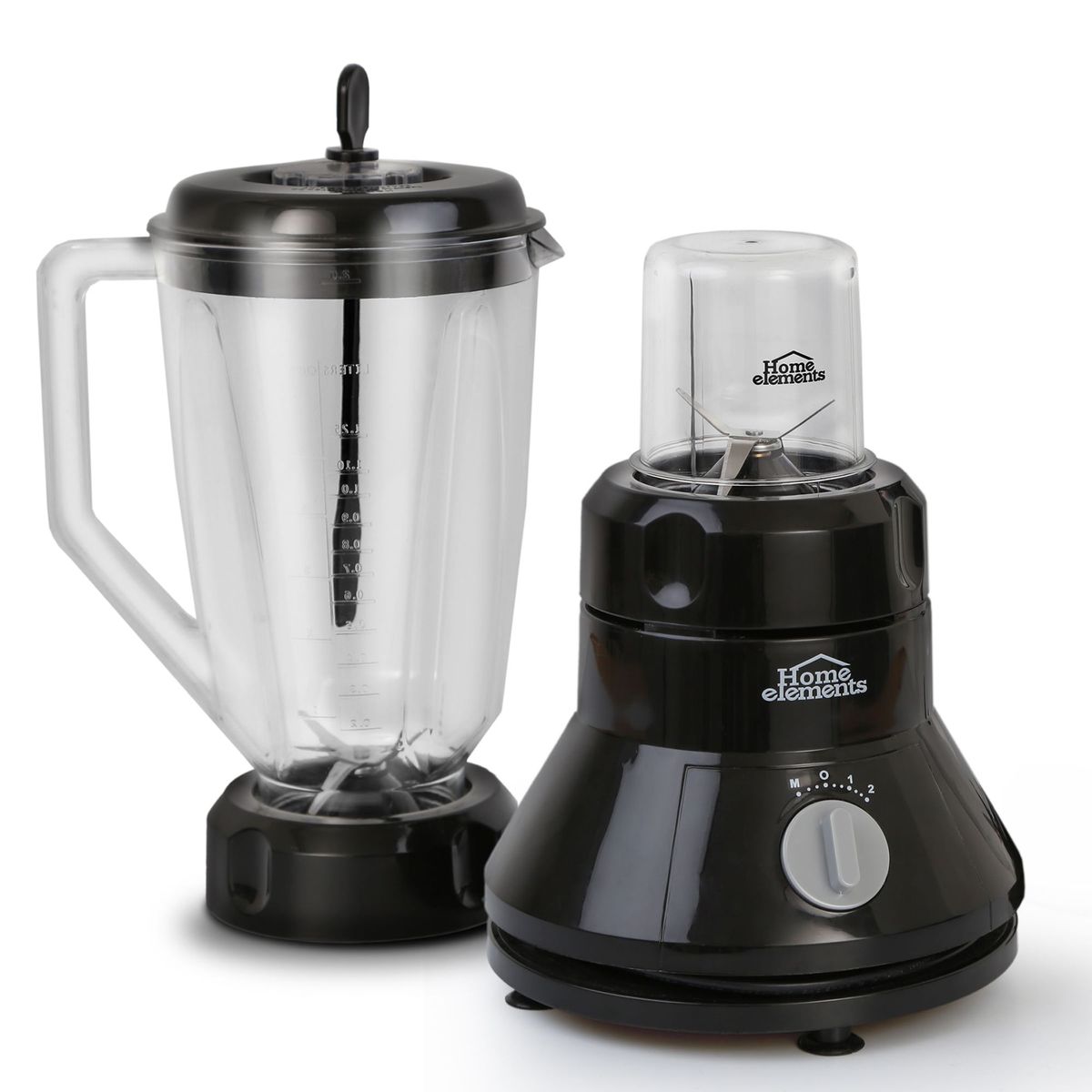 HOME ELEMENTS - Licuadora 2816 Negra 500 W Home Elements