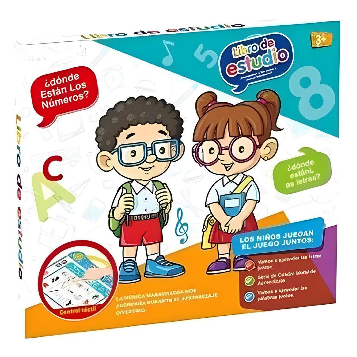 GENERICO - Libro Didáctico Interactivo Aprendizaje Bilingüe Para Niños