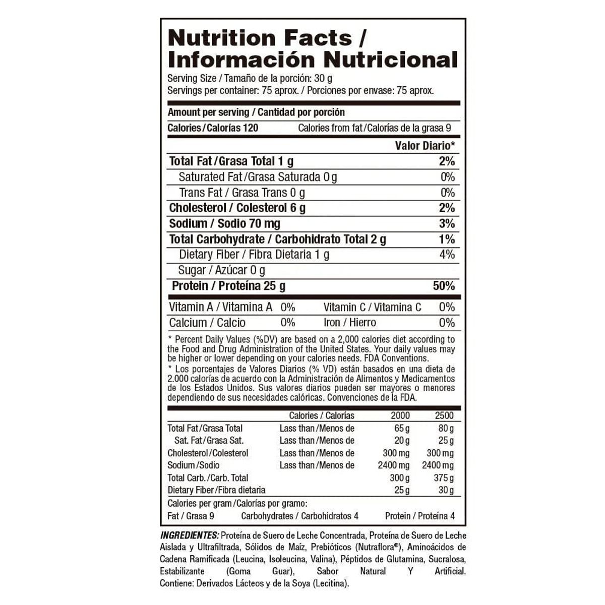 VITANAS - Whey Elite 5 libras Vitanas