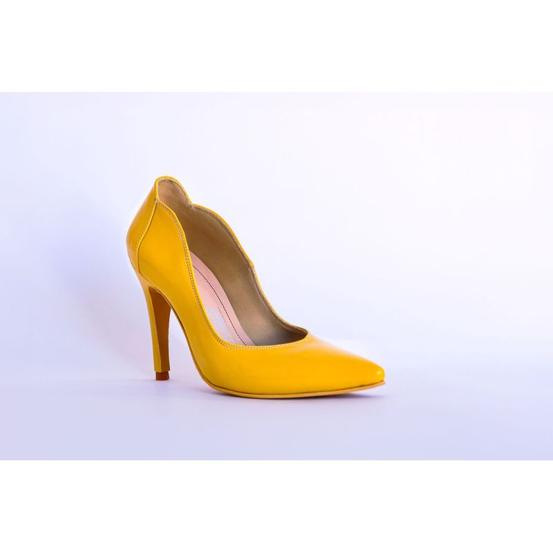 GENERICO - Tacones amarillos Charol mujer 115 Calzado Lars