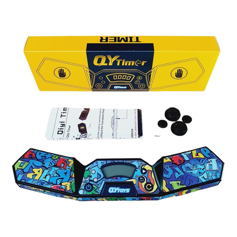 QIYI - Timer Qiyi Mp Grafiti Colorido Cronometro Cubo Rubik Tiempo