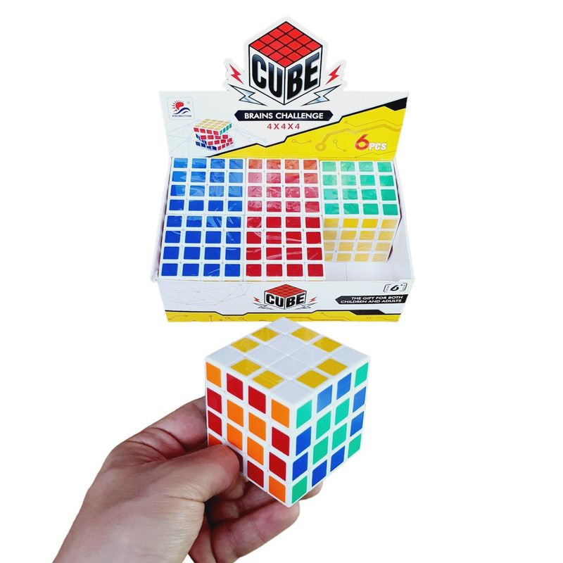 GENERICO - 4x4 Cubo Rubik Magic Cube Super Economico Buen Giro - Blanco
