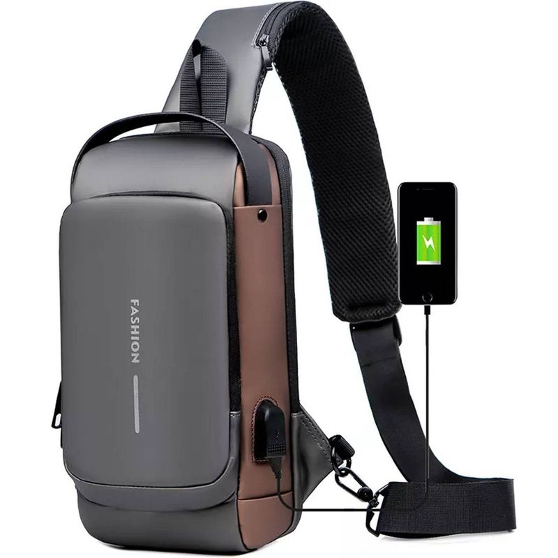 ONE PIXEL - Canguro Antirrobo Impermeable Con USB ONE PIXEL_.