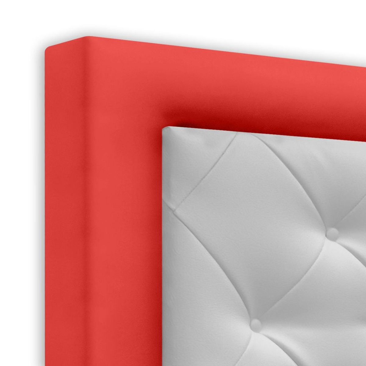 MAGIC CLASS - CABECERO LANDING DE PISO90X120 MICROFIBRA ROJO