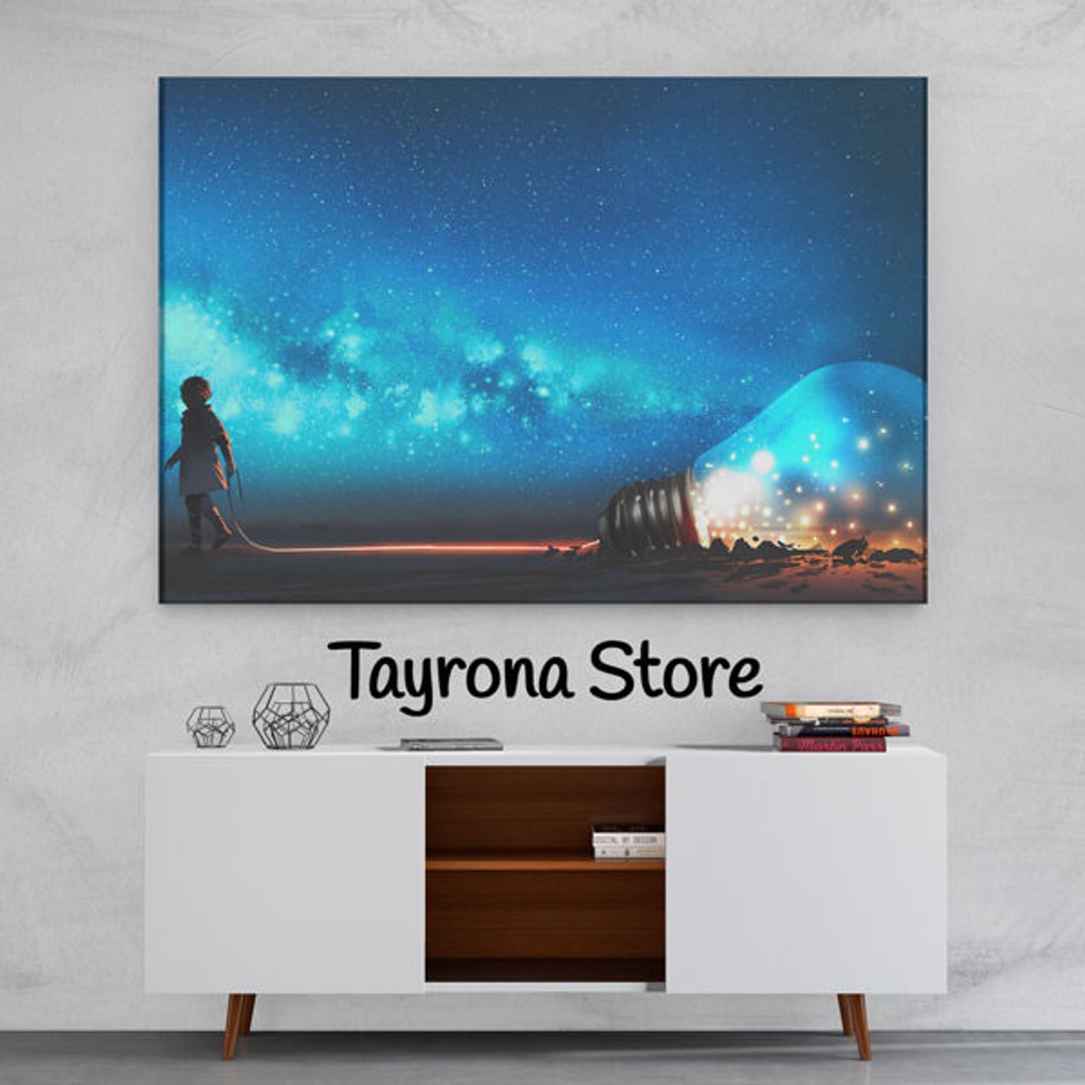 TAYRONA STORE - Cuadro En Lienzo Para Habitaciones Fantasía 62 150x100cm