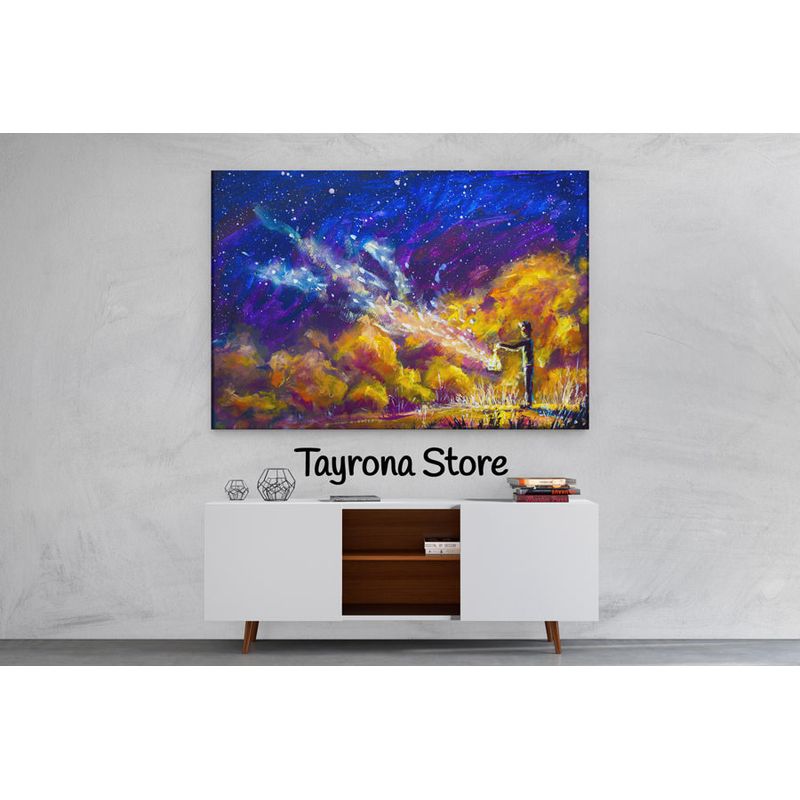 TAYRONA STORE - Cuadro En Lienzo Para Habitaciones Fantasía 60 70x50cm