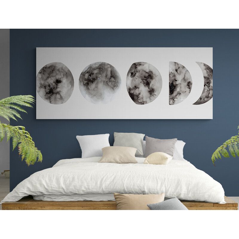 TAYRONA STORE - Cuadro En Lienzo Para Habitaciones Luna 018 125x50cm