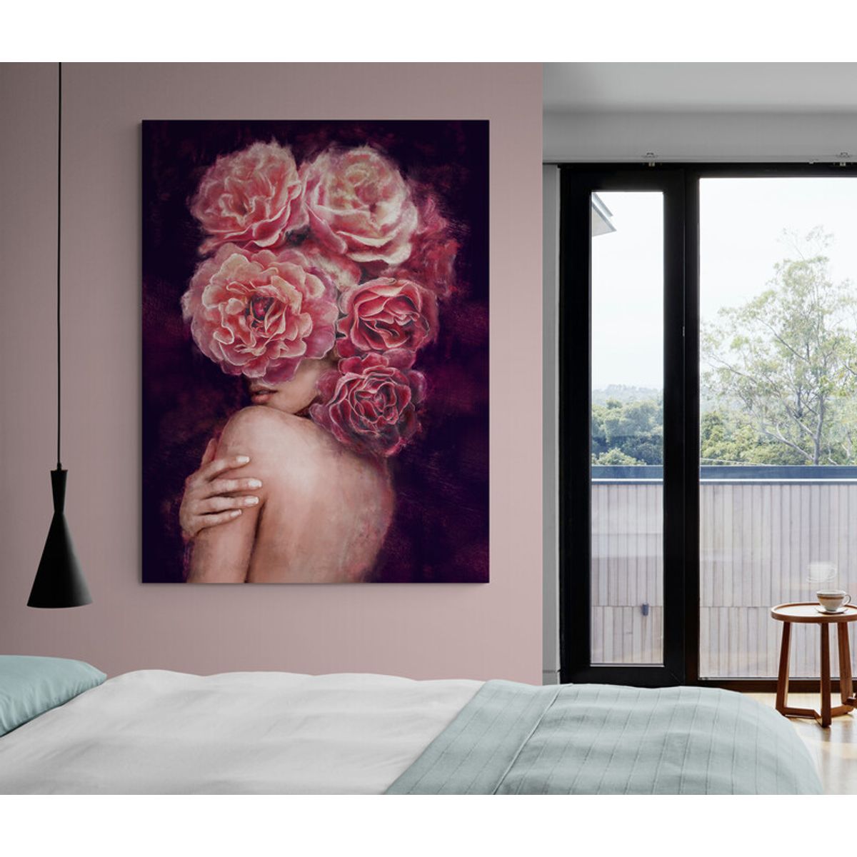 TAYRONA STORE - Cuadro En Lienzo Para Habitaciones Pintura Mujer 212 75x100cm