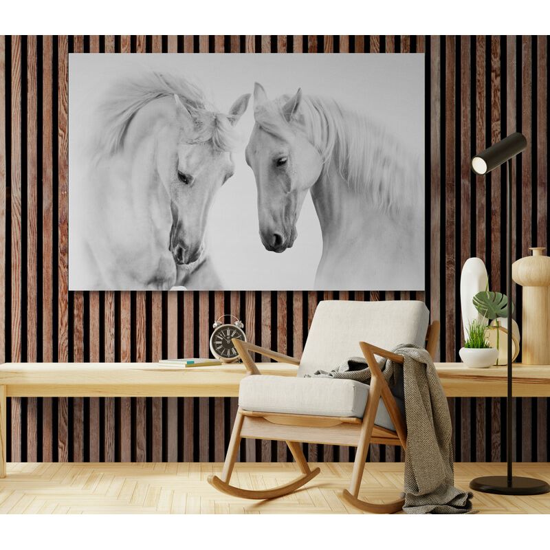 TAYRONA STORE - Cuadro En Lienzo Para Habitaciones Caballos 166 100x70cm