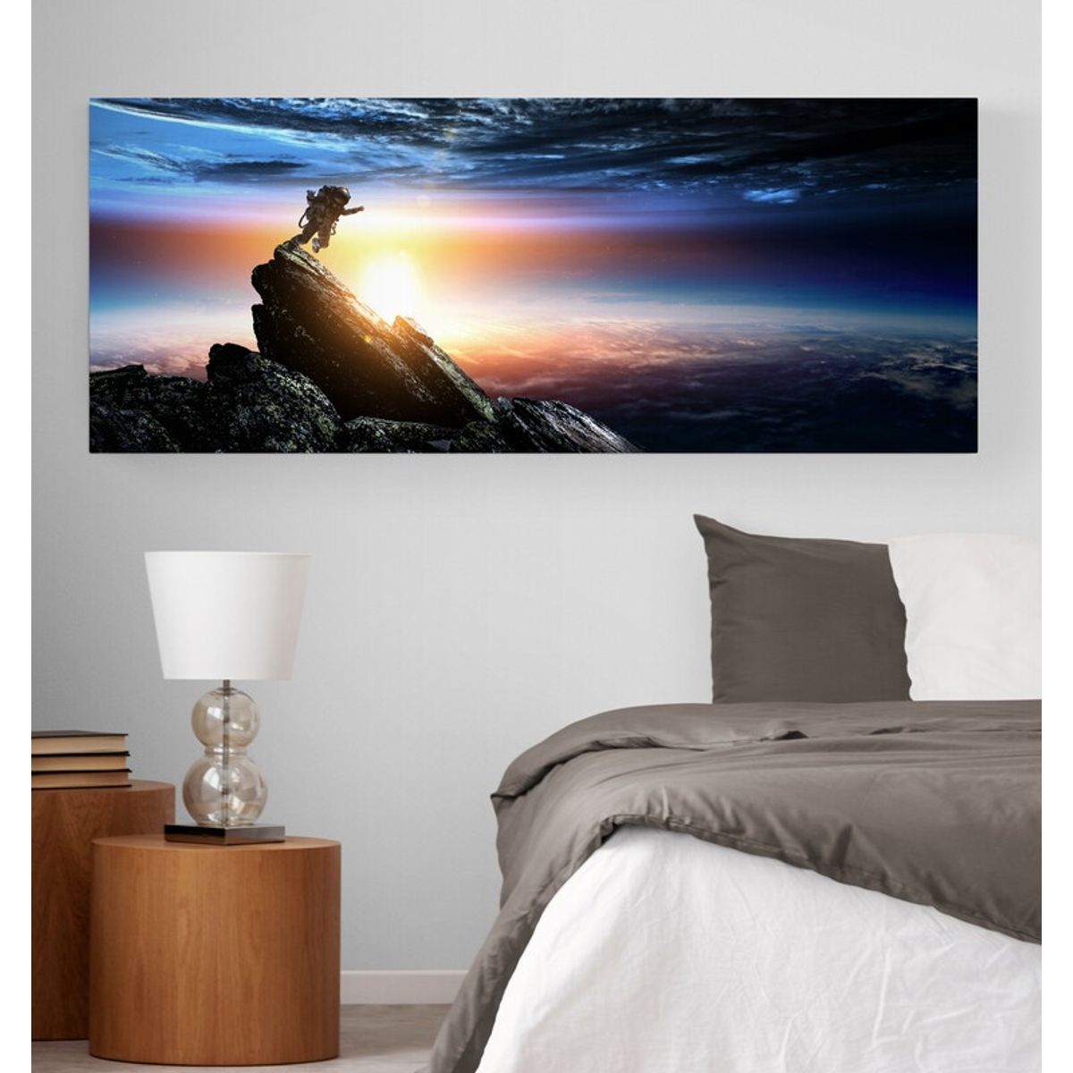 TAYRONA STORE - Cuadro En Lienzo Para Habitaciones Astronauta 068 125x50cm