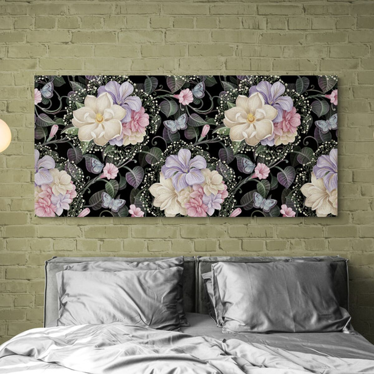 TAYRONA STORE - Cuadro En Lienzo Para Habitaciones Flores 507 110x50cm