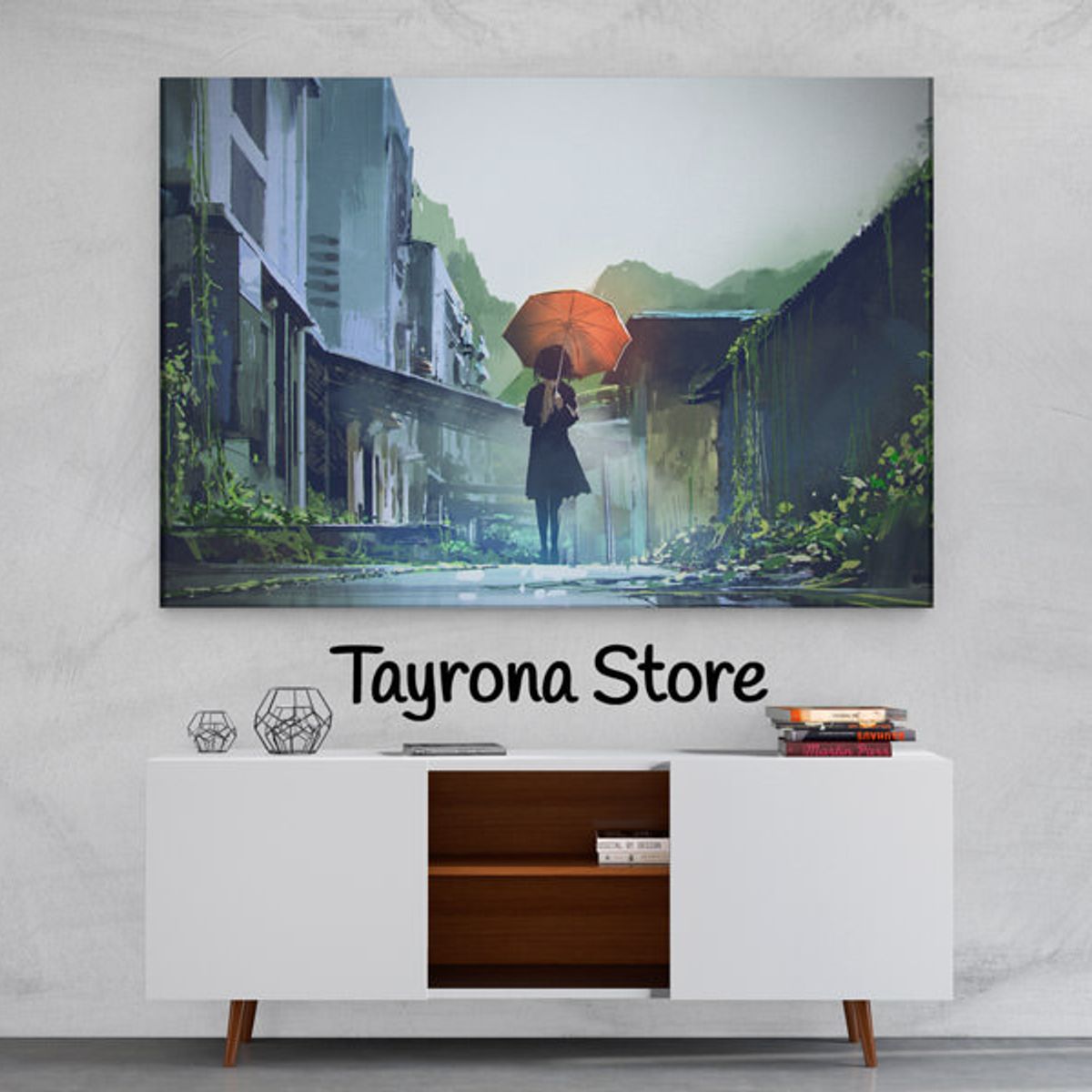 TAYRONA STORE - Cuadro En Lienzo Para Habitaciones Fantasía 41 70x50cm