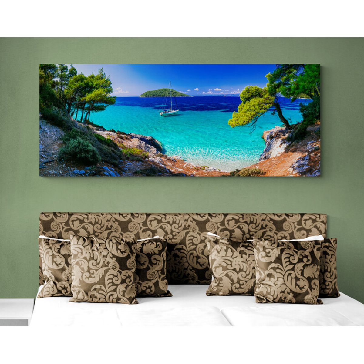 TAYRONA STORE - Cuadro En Lienzo Para Habitaciones Playa 122 100x40cm
